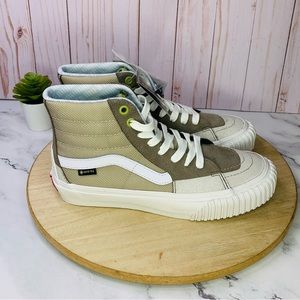 Vans Gore-Tex Sk8-Hi Trainers Waterproof Sneakers French Oak Tan Beige Womens 8